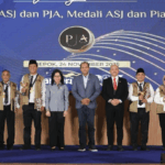 Wamenkumham Edward Omar Sharif Hiariej membuka secara resmi Peacemaker Justice Award 2025 di Jakarta, 24 November 2025.