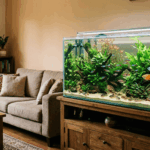 image source : ai / Aquarium di Ruang Tamu Modern