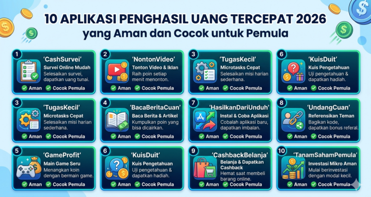 Aplikasi Penghasil Uang